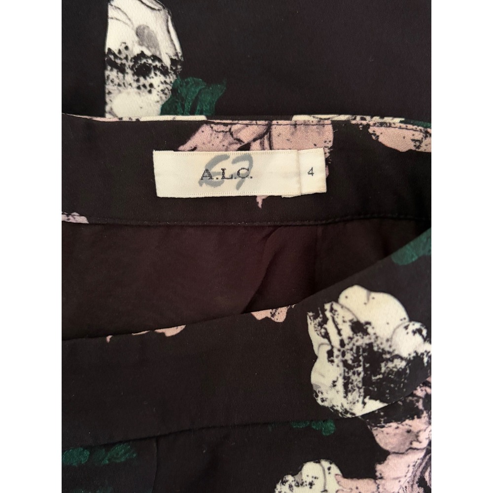 A.L.C. Bell Silk Floral Midi Pencil Skirt Spencer Hastings Pretty Little Liars 4 - Picture 4 of 10